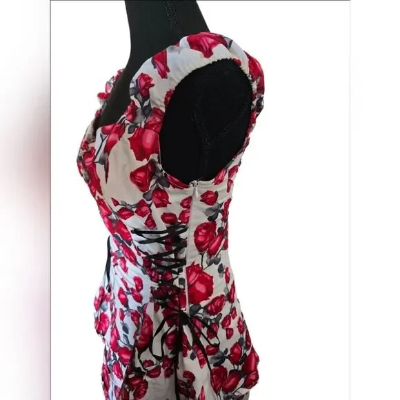 Hearts & Roses Ruffle Tiered Dress Curset Tie - Picture 7 of 13